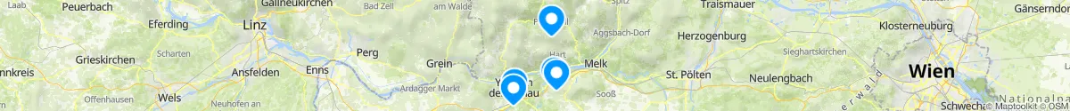 Map view for Pharmacies emergency services nearby Münichreith-Laimbach (Melk, Niederösterreich)